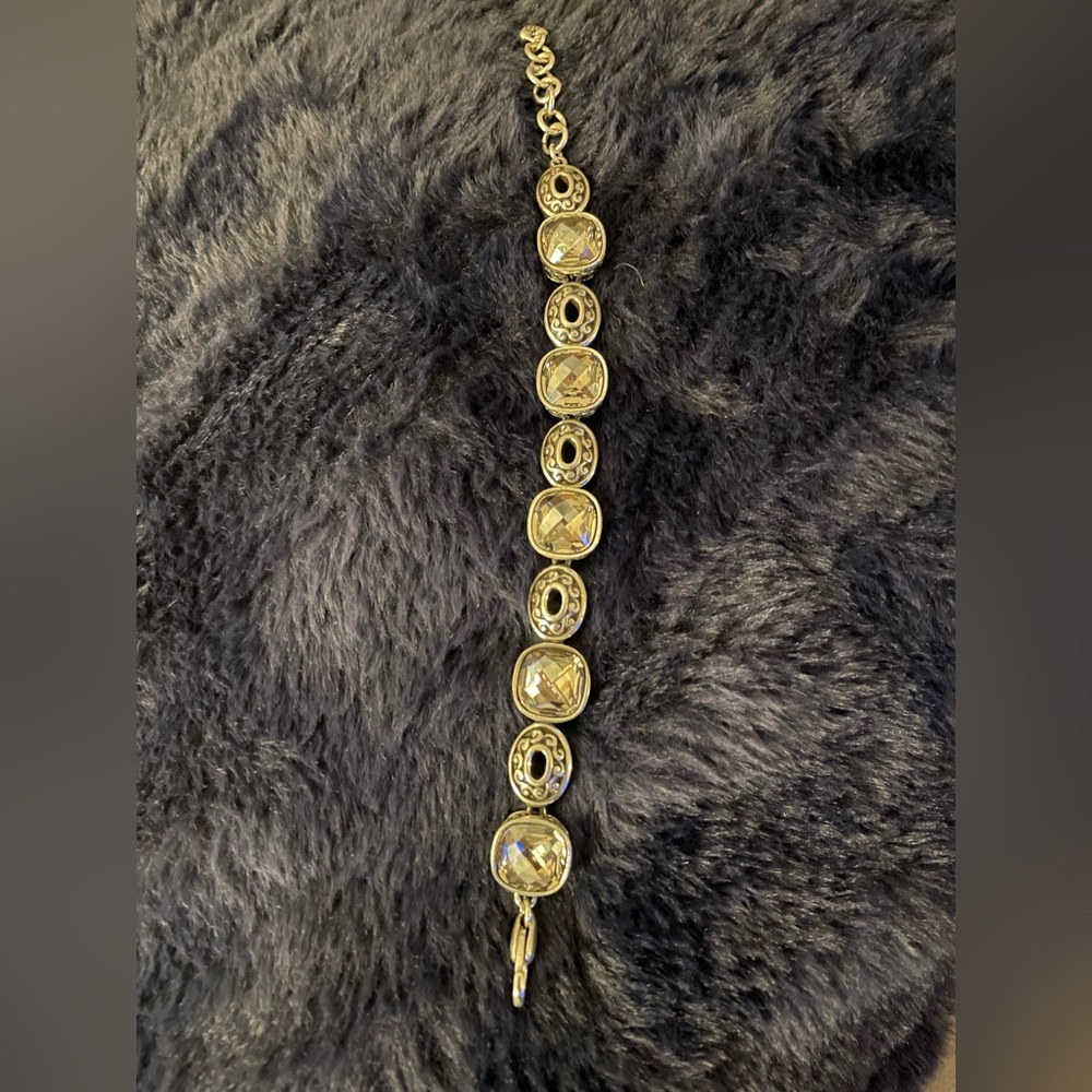 Brighton gem stone silver bracelet.